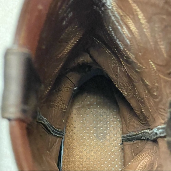 JUSTIN MEN'S STAMPEDE WESTERN APACHE WESTERN BOOTS men’s size 9.5D - Picture 8 of 10